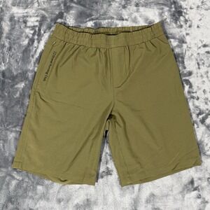Grand Running Club Shorts Mens Medium Olive Green Ripstop Classic Active Gym Run